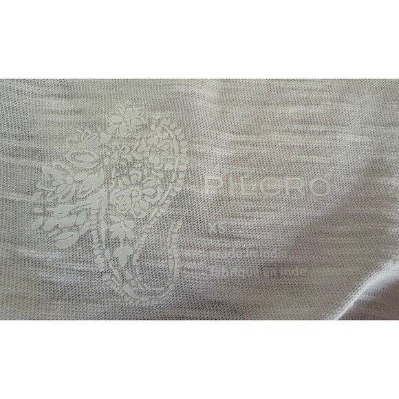 Anthropologie Pilcro Women’s Ruffle Short Sleeve V-Neck Top Sz XS Cream Oversize - Picture 4 of 15